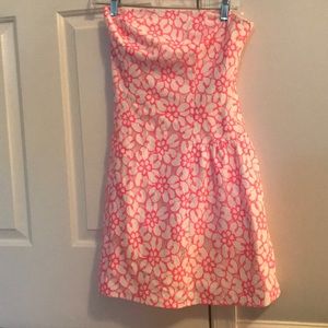 Lily Pulitzer strapless summer dress
